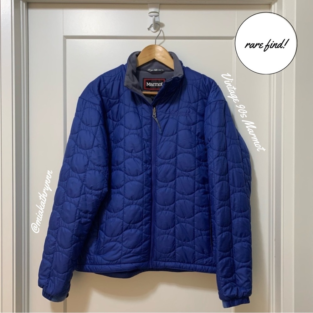 MARMOT - Vintage Puffer Ski Jacket - Blue - Women's L